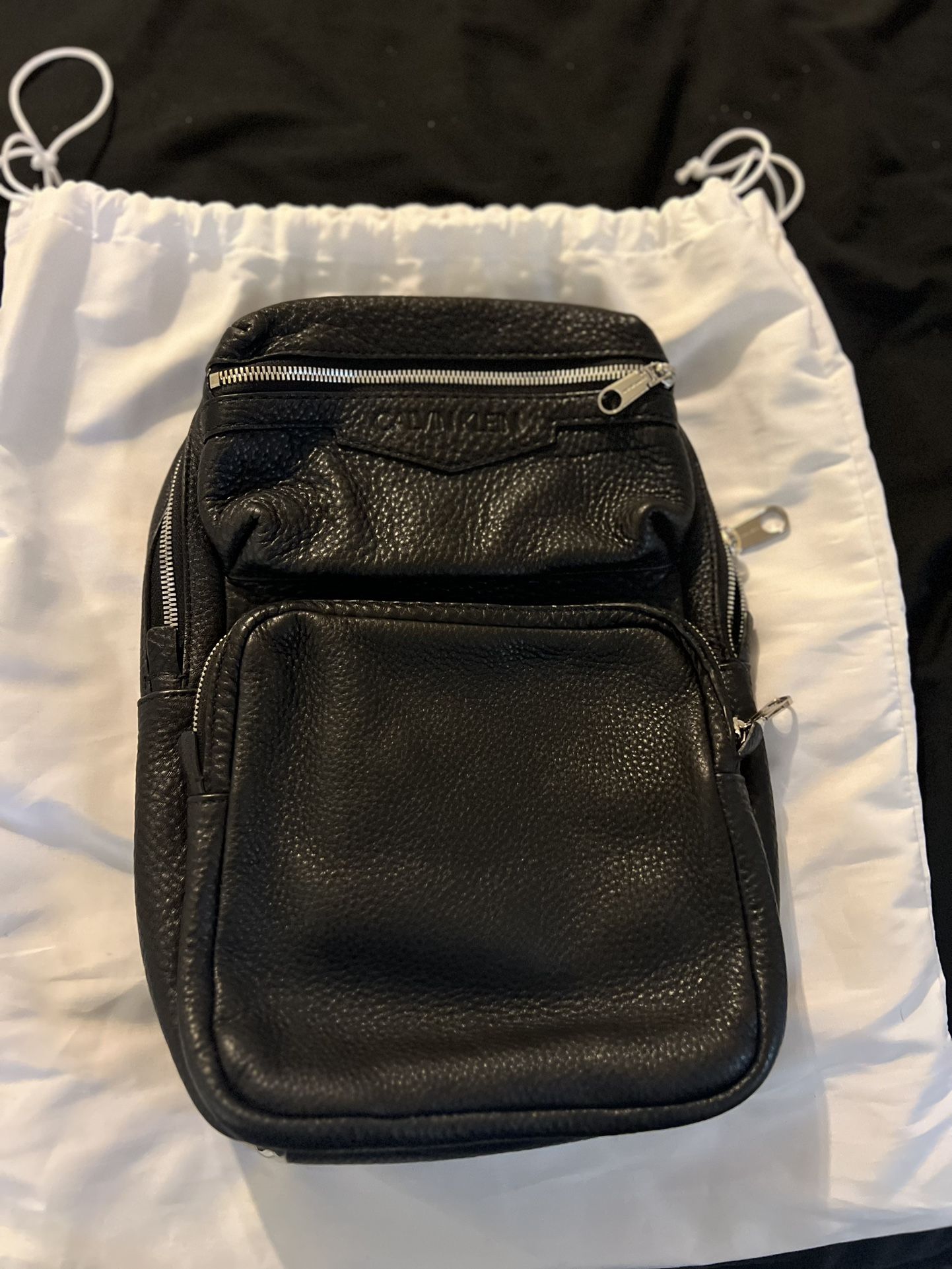 Calvin Klein Jeans Pebbled leather bag