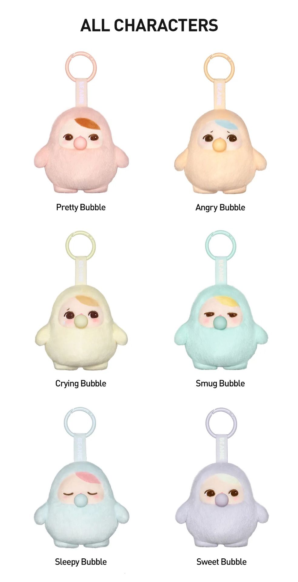 β¨ Pop Mart PUCKY Beanie Bubble Up Series β Full Set of 6