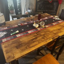 Bar Height Adjustable Table With 6 Chairs 