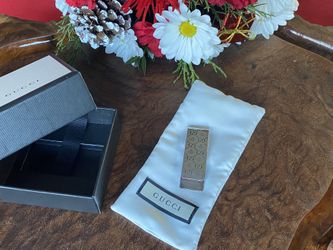 Gucci Money Clip Silver -available