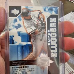 Manny Ramirez 04 Upper Deck Super Sluggers 07 Upper Deck Goudey Mini Insert Baseball Cards 
