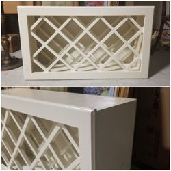 Large Wooden Wine Rack. 38" X 22" X 12" Deep.  For Building In Cabinets.