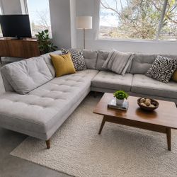 MODERN MID-CENTURY L-SHAPED SECTIONAL – Free Delivery