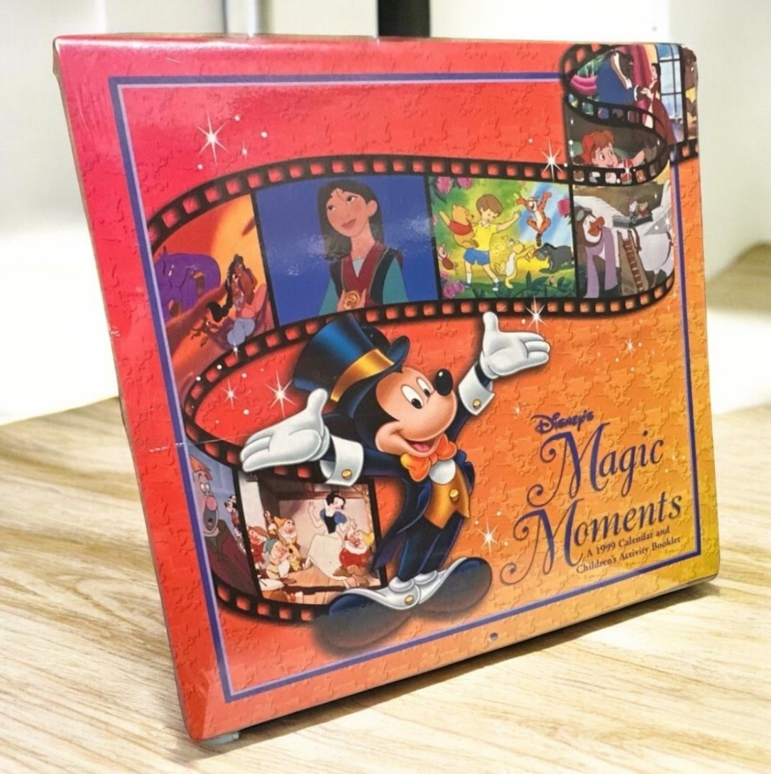 Vintage Disney Magic Moments 1999 Calendar & Activity Booklet Mickey Mouse