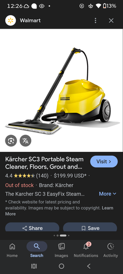 Karcher SC3 steam cleaner cleaning machine yellow-black