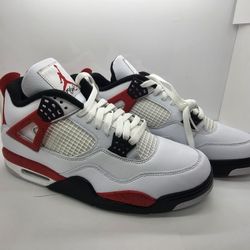 New Mens Air Jordan 4 Red Cements Basketball Shoes Dh6929-161 Size 10.5