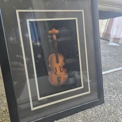Framed Matted Violin/Fiddle Shadow Box