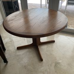 Beautiful All Teak, Kitchen Or Dining Room Table