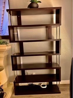 Baxton Studio Barnes 6-Shelf Modern Bookcase