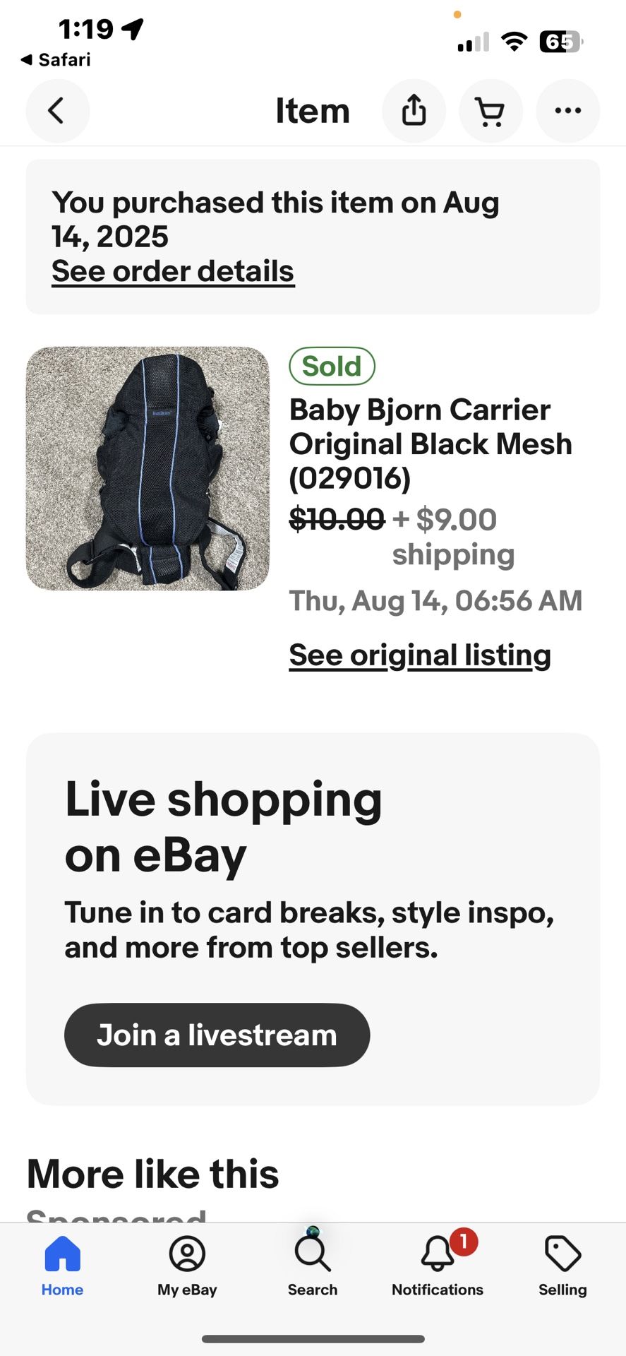 Like New Baby Born Front Pack Carrier Baby