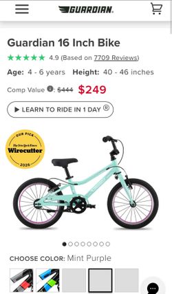 Guardian 16 Inch Bike (4-6 years old)