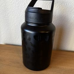 Large Black Leopard Print Hydro Jug