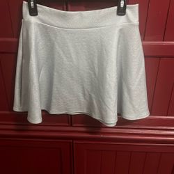 Silver Mini Skirt 