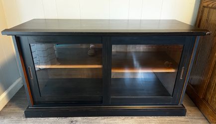 Media Cabinet with sliding glass doors