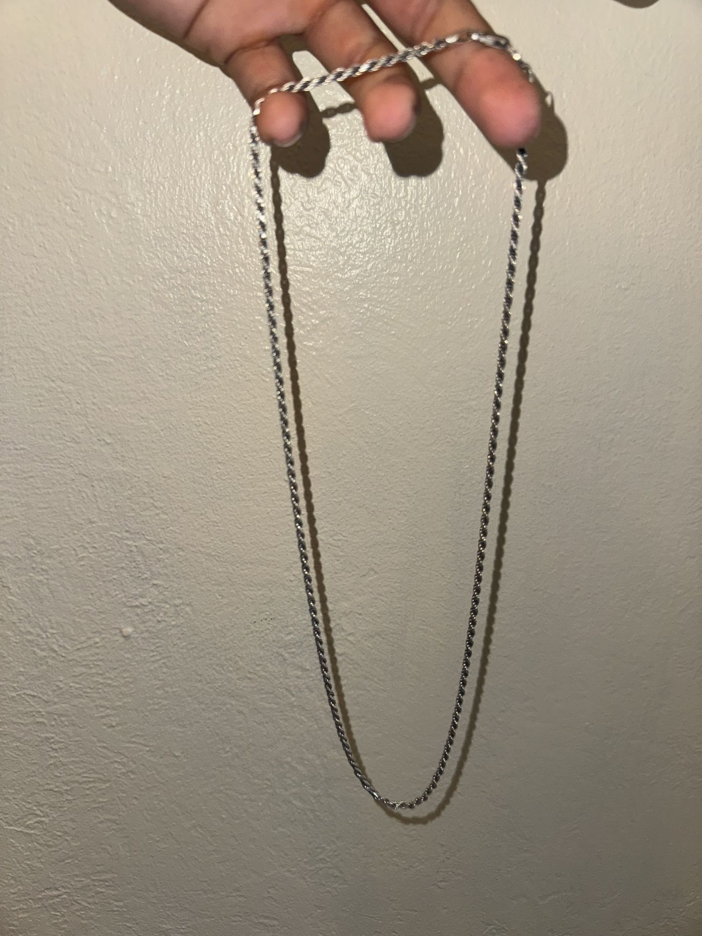 925 Silver Rope & Cuban Link Chains