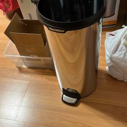 Simple Human 30L Round Stainless Trash Can