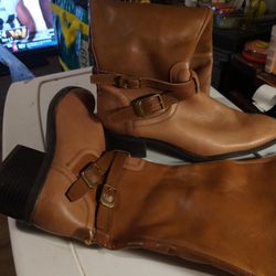 FRANCO SARTO LEATHER BOOTS