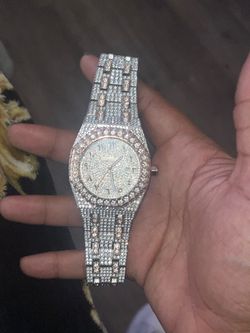 Iced Out Diamond AP watch