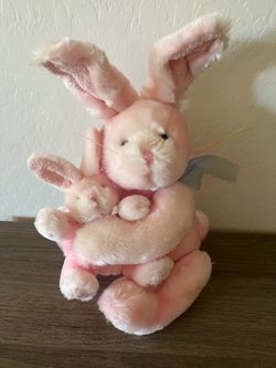 Mama and baby Easter bunny