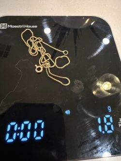 14k necklace 1.8gram 15.25 inches