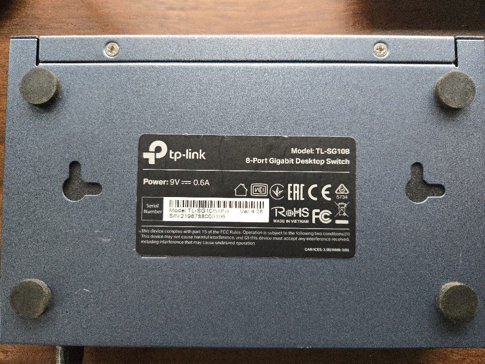 TP-Link 8-port Gigabit Desktop Switch (TL-SG108)