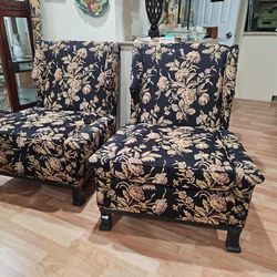 Wingback Slipper Chairs