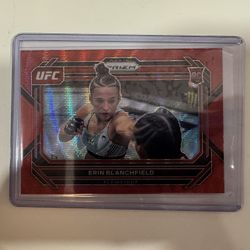 2023 Panini Prizm UFC - Erin Blanchfield #12 Ruby Wave Prizm (RC)