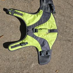 Good2Go Neon Yellow Dog Flotation Life Preserver Vest M Dog 25-55lbs