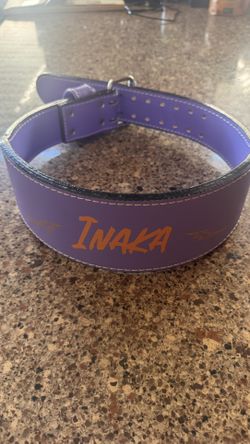 Inaka Weightlifting Belt – Purple/Orange