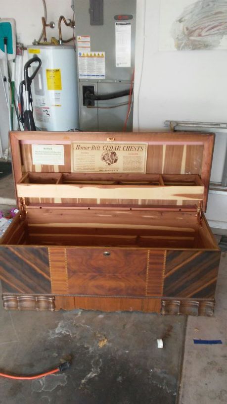 I am selling for 80.00 today Honor Bilt Cedar Chest by Sears and Roebuck