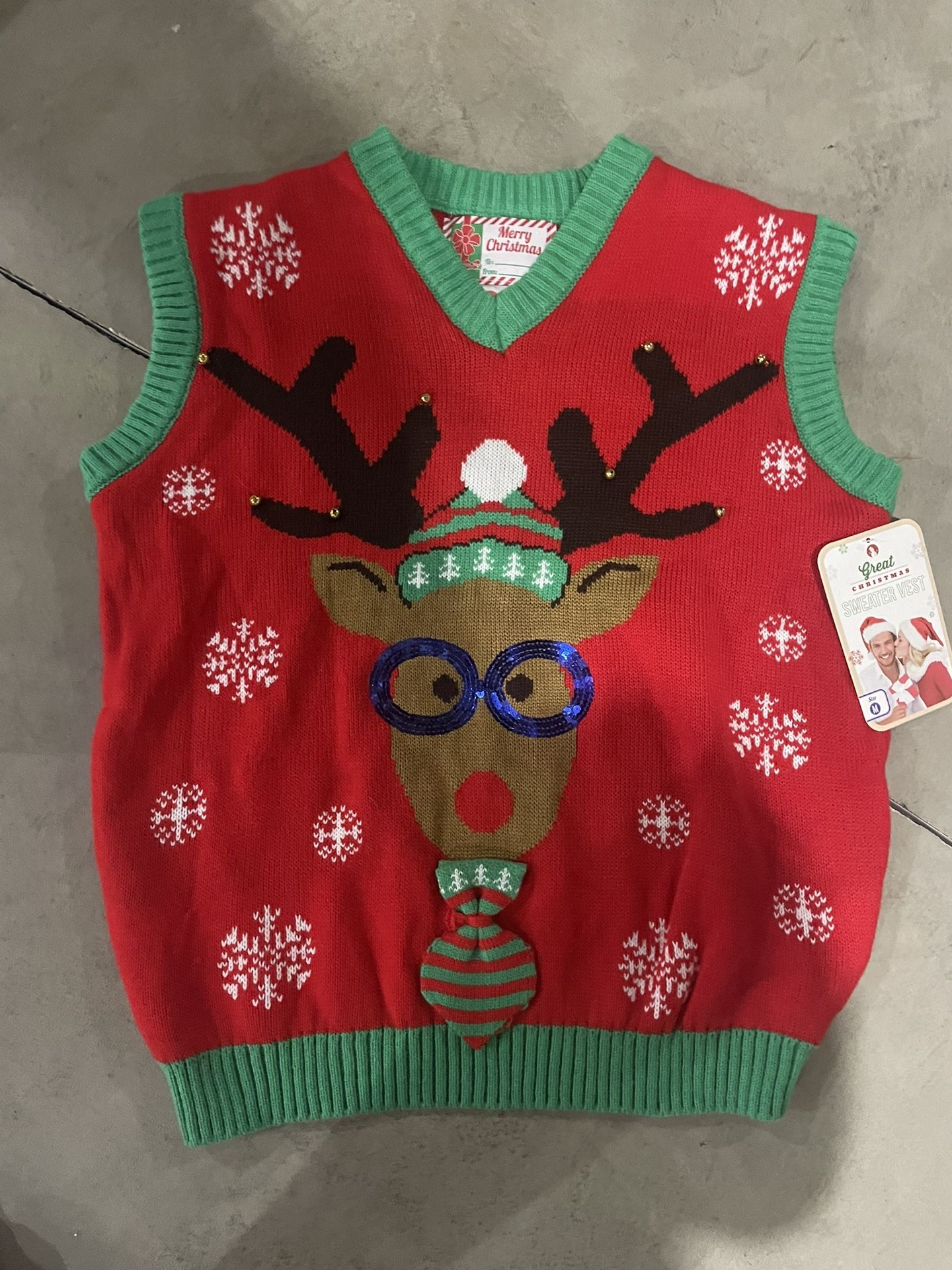 *NEW* Adult Ugly Christmas Vest-Size Medium