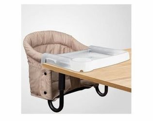 NEW Hook On High Chair With Tray, Khaki