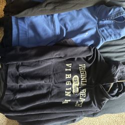 3 Hoodies And A Black Long Sleeve Sweater
