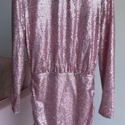 Pink Sequin Dress – Size S