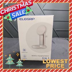 Elegrp Magnetic Wireless Charging Station 3 in 1