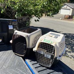 Small Dog Cat Rabbit Bunny Kennel Crate Carrier Like New 24" L by 14” W by 14” H $25 Each