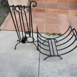 Wrought Iron Chimney Tools 