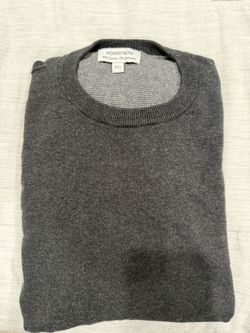 Nordstrom Crewneck Sweater – Gray – Cotton & Cashmere Blend – Size Large