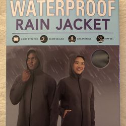 32 Degrees Cool Unisex Waterproof Rain Jacket-Windbreaker Black, L(Men) /XL(Women)