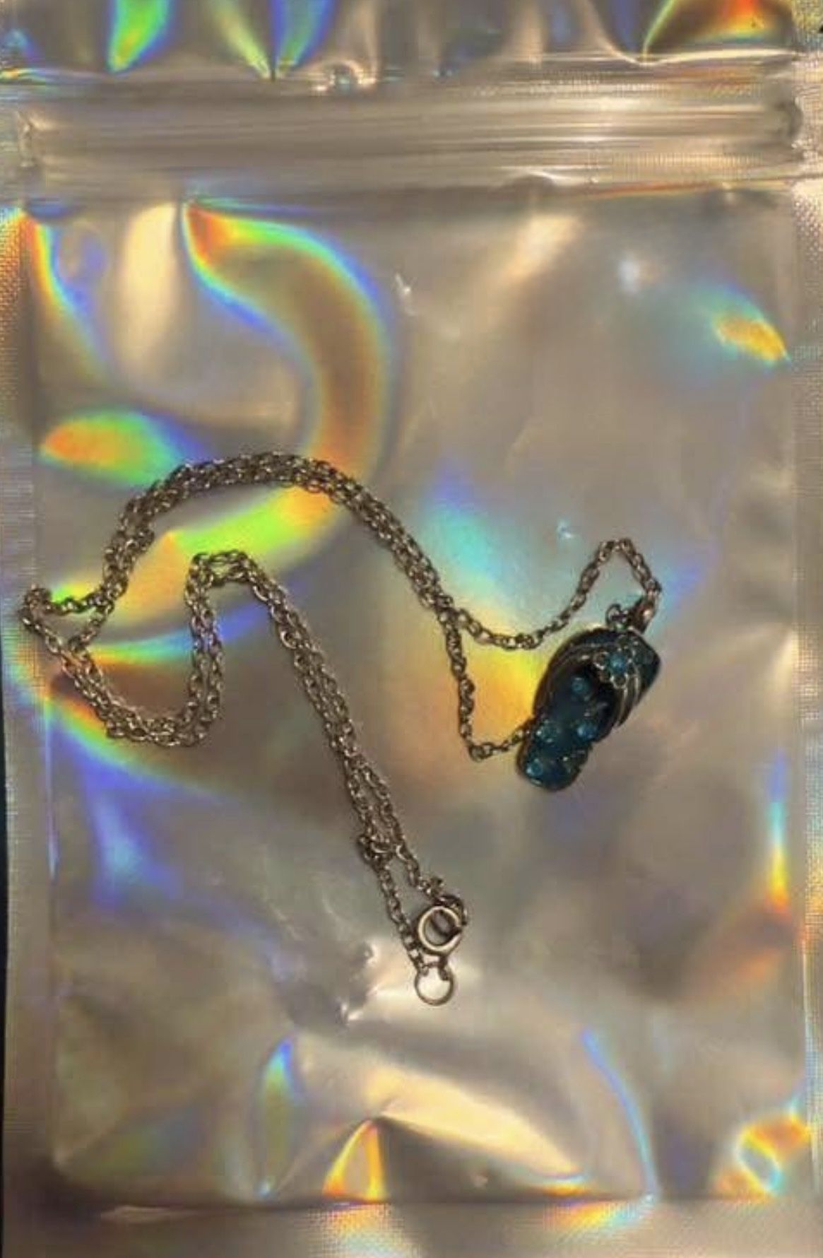 Blue Flip flop Necklace