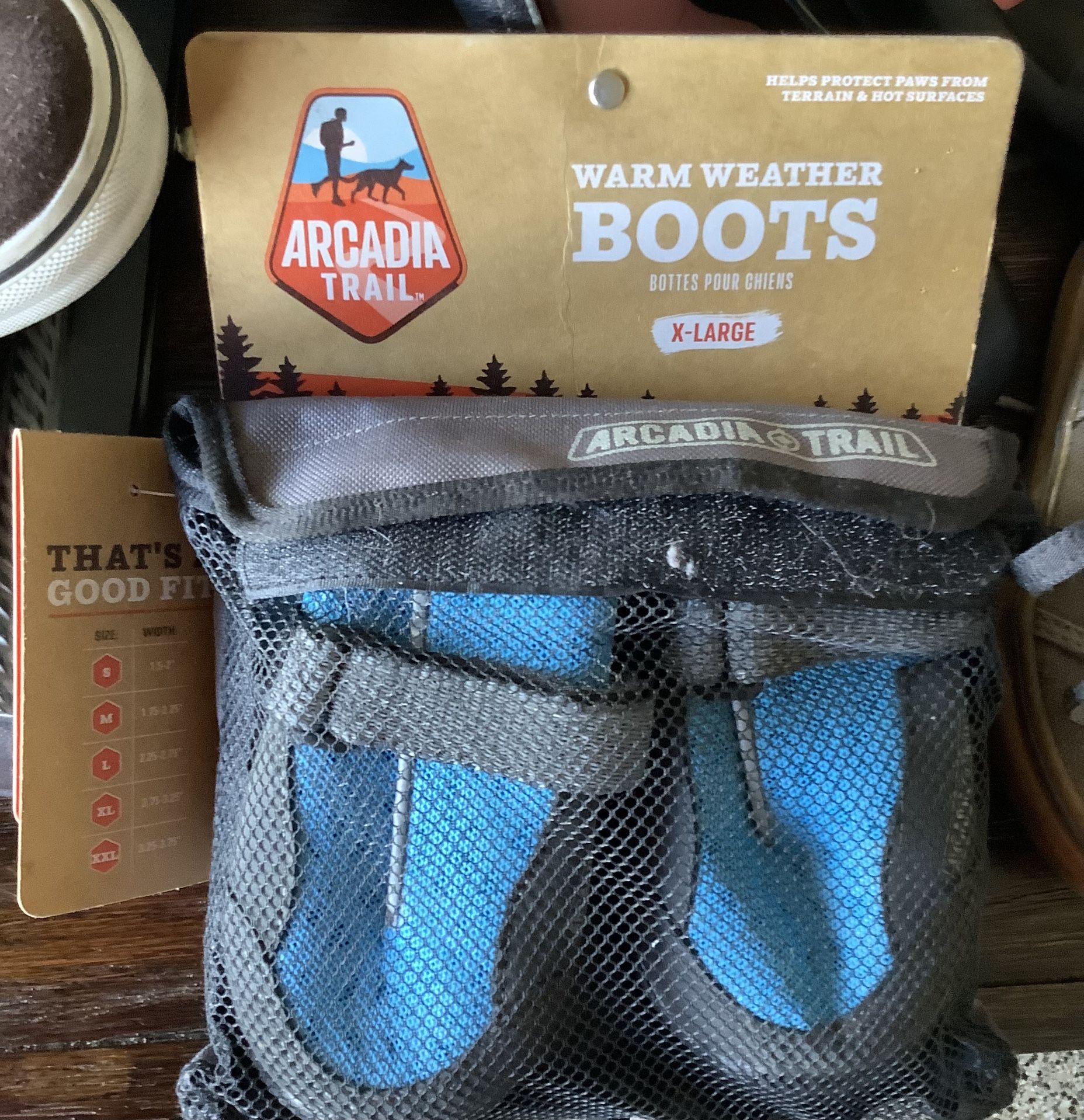 Dog Warm Weather Boots By Arcadia Trail New 