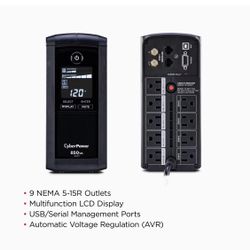 CyberPower 850va AVR UPS System