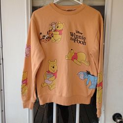 Disney Winnie the Pooh Sweatshirt Crewneck Women's Medium