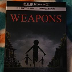 Weapons 4K Blu-Ray (No Digital Code)