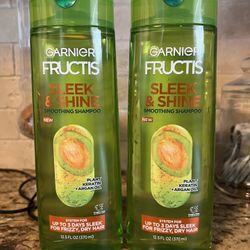 Set Of 2 Garnier Fructis Sleek & Shine Smoothing Shampoo• 12.5oz•all For $6