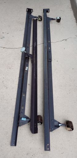 Bed frame on rollers Full size