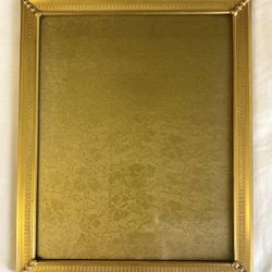 #Vintage 24K Gold-Plated Picture Photo Frame/11”x9”