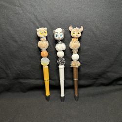 Beaded Pens With Characters 