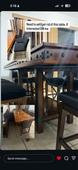 Lamp / coffee table/ dinner table