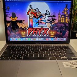 13" MacBook Air 2020, 3.2 M1, 8GB RAM C02FR6SQQ6L3 90% BH $495